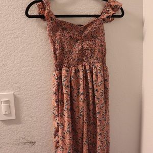 SHEIN maxi floral dress with slit | size s